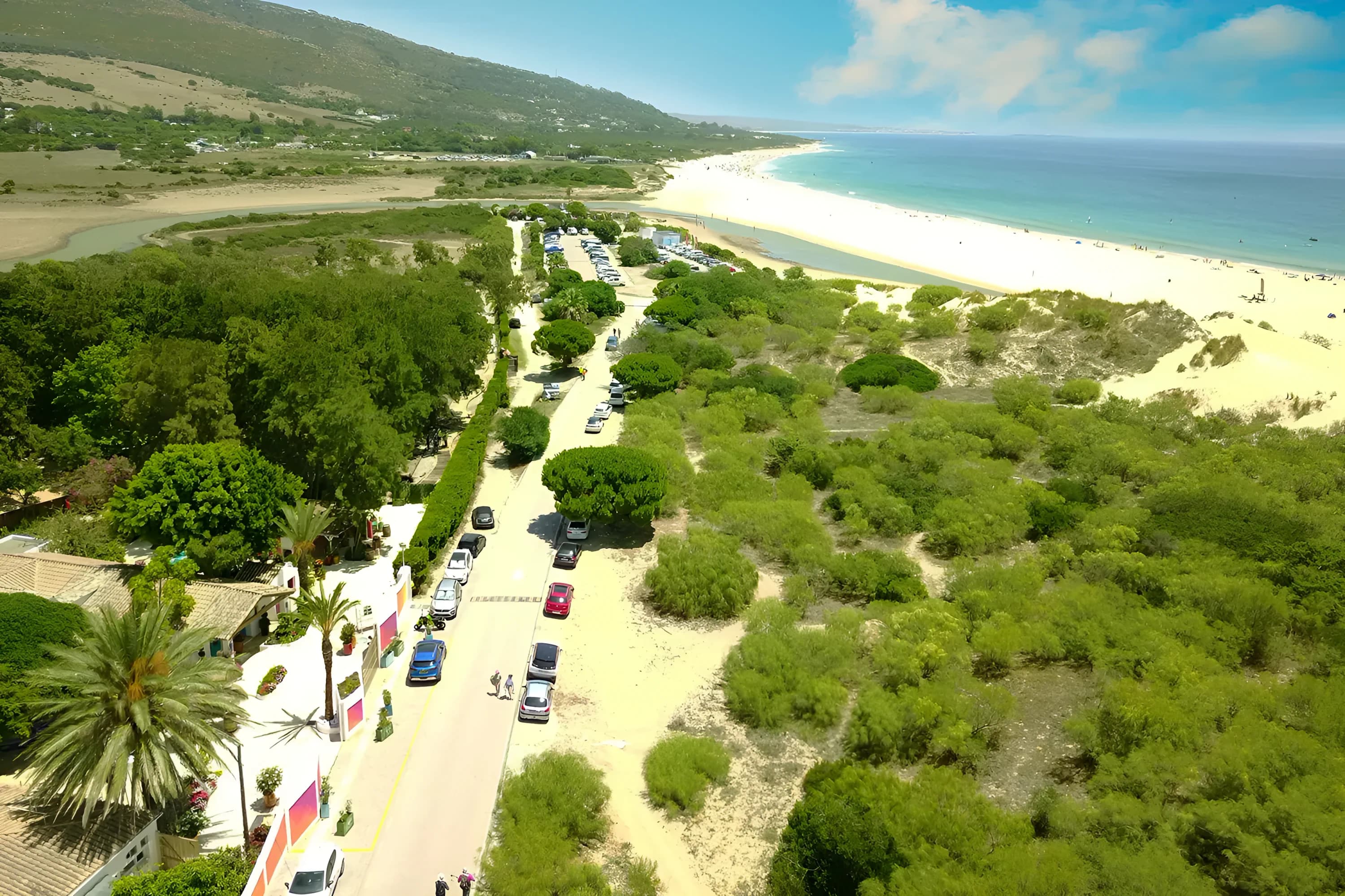 The entrance to Dunas Luxury Beach Resort beside Valdevaqueros beach