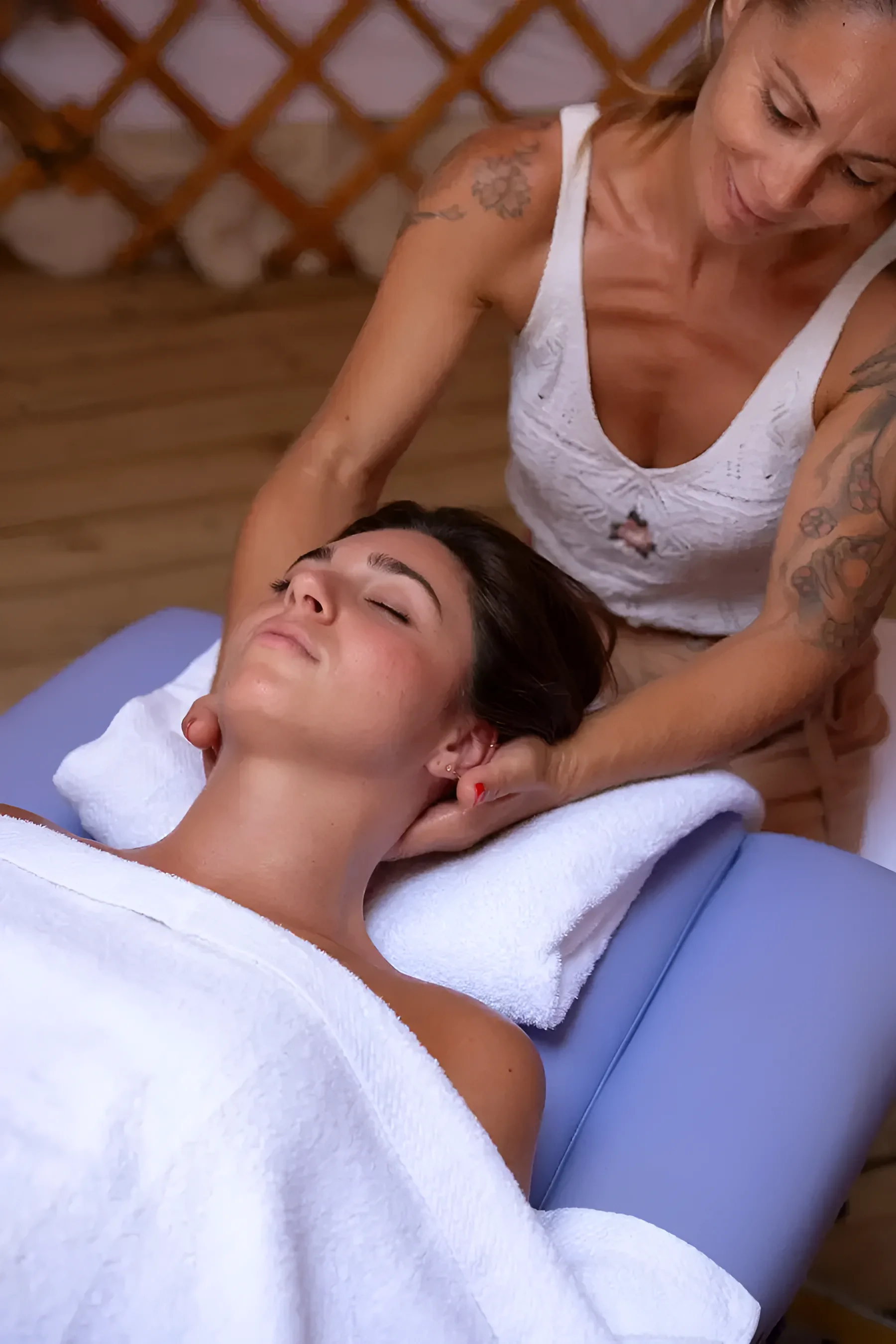 The treatment room at the Dunas wellbeing centre